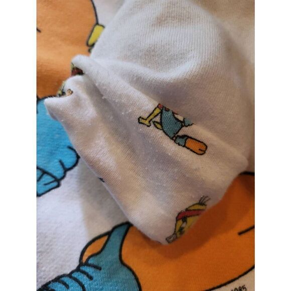 Vintage 1985 Tweety Bird Sweatshirt Women's XS Warner Brothers Workout Graphic - Picture 5 of 5